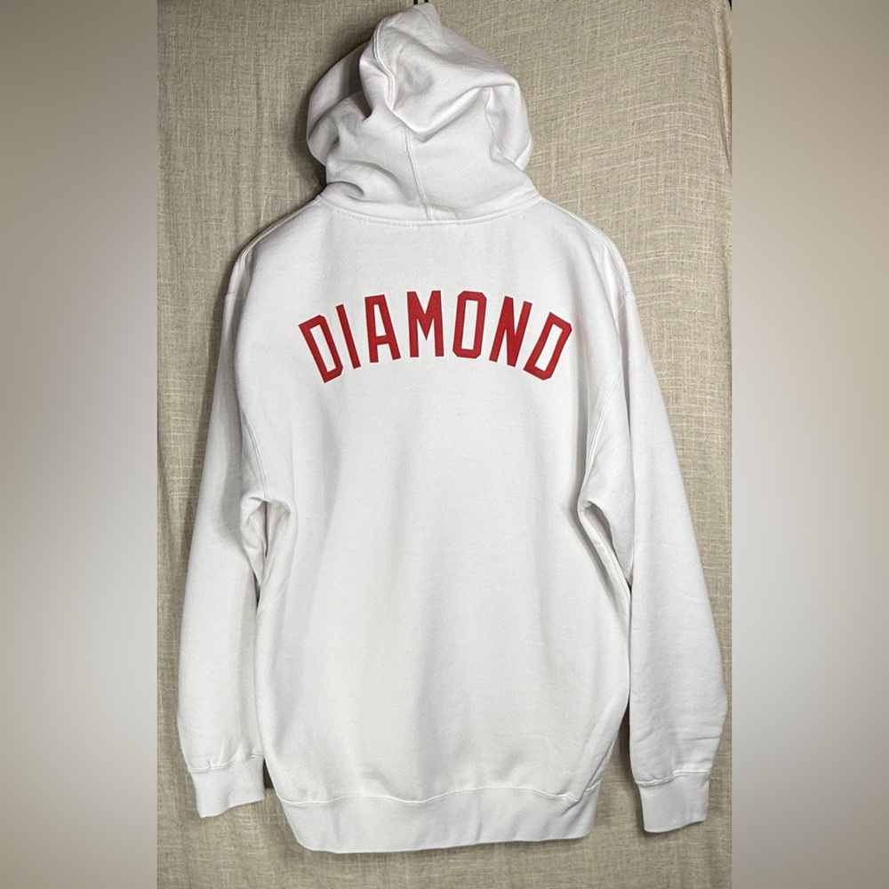 💎Diamond Supply Co.💎 White Full Zip Hoodie Size L